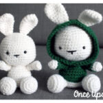 Cute Bunny in the Hood Crochet Free Pattern