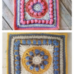 Tuscan Flower Square Free Crochet Pattern