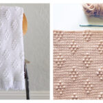 Bobble Polka Dot Blanket Crochet Free Pattern and Video Tutorial