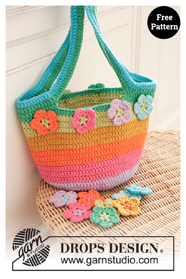 Flower Market Bag Free Crochet Pattern