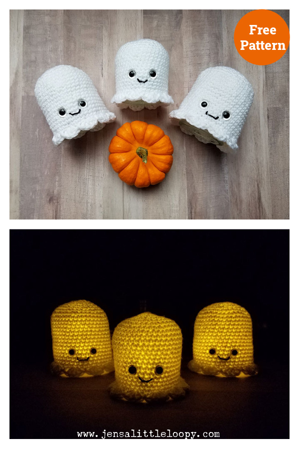 Glowing Ghost Free Crochet Pattern