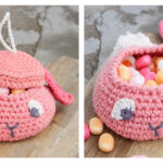 Gummy Bunny Basket Crochet Free Pattern