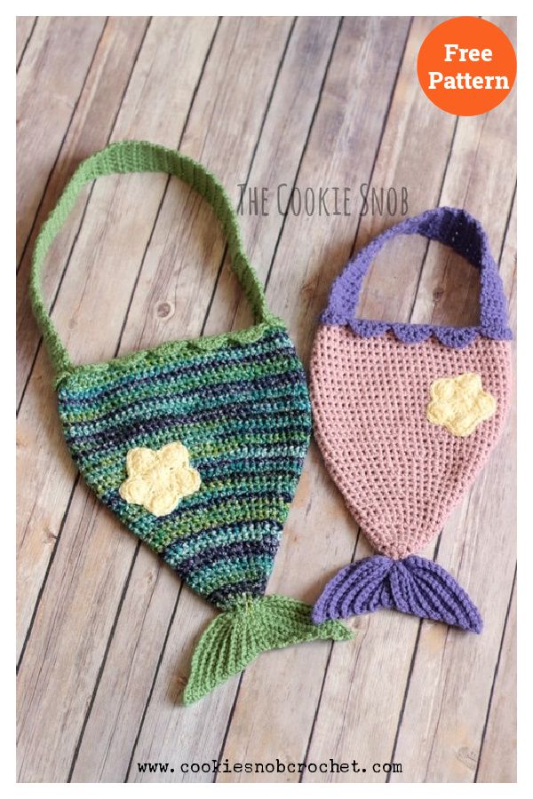 Mermaid Tail Bag Crochet Free Pattern