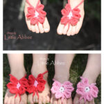 Toe Flower Sandals Crochet Free Pattern