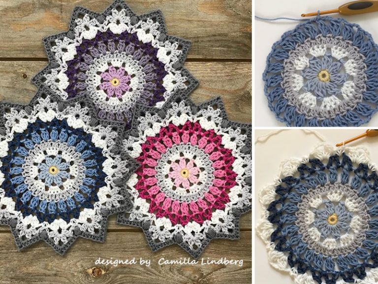 Winter Mandala Crochet Free Pattern