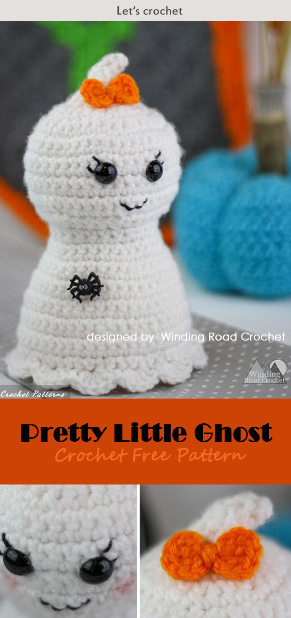 Pretty Little Ghost Halloween Free Crochet Pattern