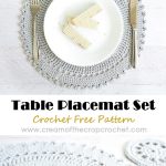 Crochet Table Placemat Set Crochet Free Pattern