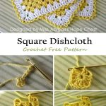 Granny Square Dishcloth Crochet Free Pattern