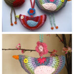 Birdie Decorations Crochet Free Pattern