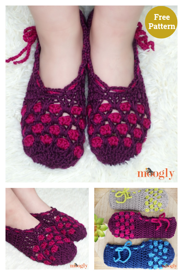 Chic Moroccan Slippers Crochet Free Pattern