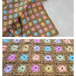 Color Flower Blanket Camo Girl Crochet Free Pattern