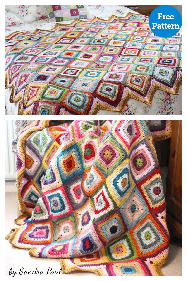 Color Theory Blanket Crochet Free Pattern