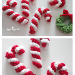 Easy Crochet Candy Cane Free Pattern and Video Tutorial