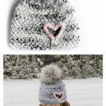 Hailey Heart Cut Out Hat Crochet Free Pattern