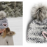 Hailey Heart Cut Out Hat Crochet Free Pattern