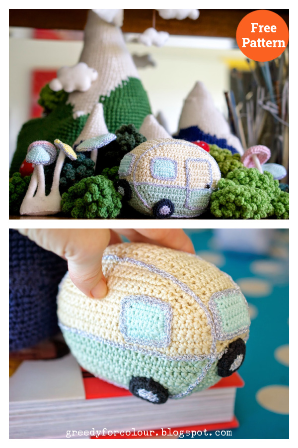 Mini Vintage Caravan Crochet Free Pattern