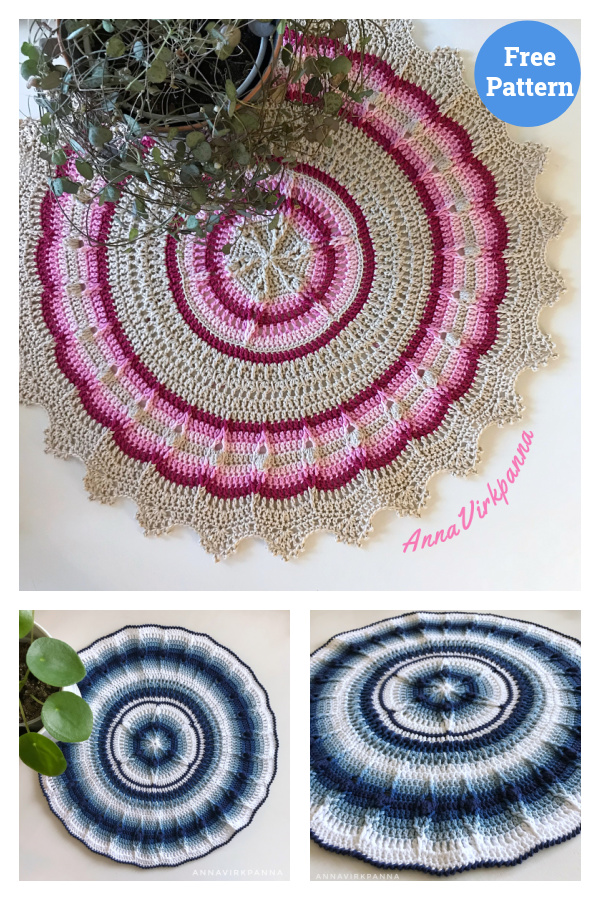 Super Nova Mandala Crochet Free Pattern