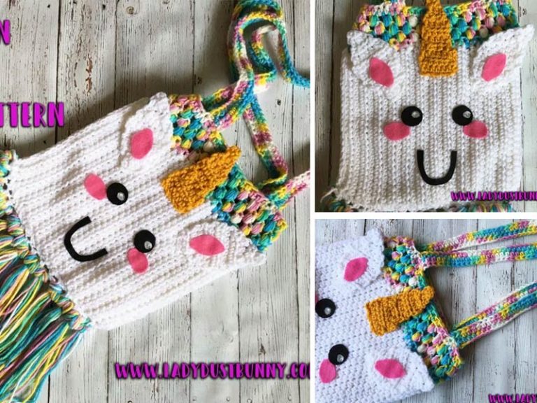 Unicorn Tote Bag Crochet Free Pattern