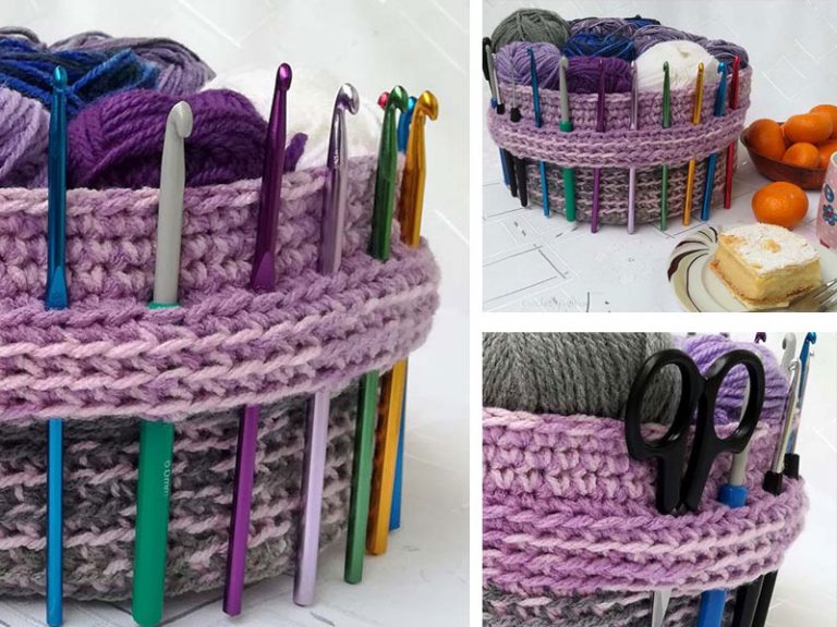 Useful Yarn Basket Crochet Free Pattern