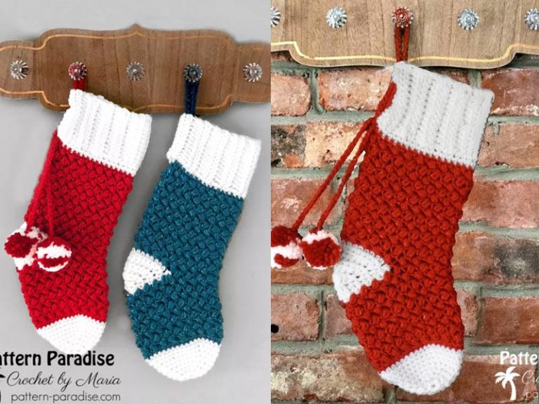 Christmas Stocking Crochet Free Pattern