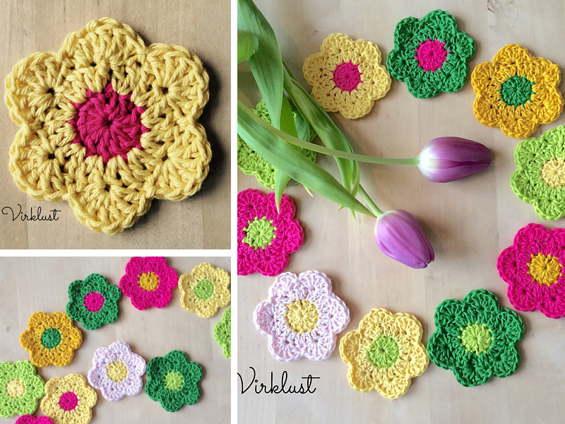 Spring Flowers Crochet Free Pattern