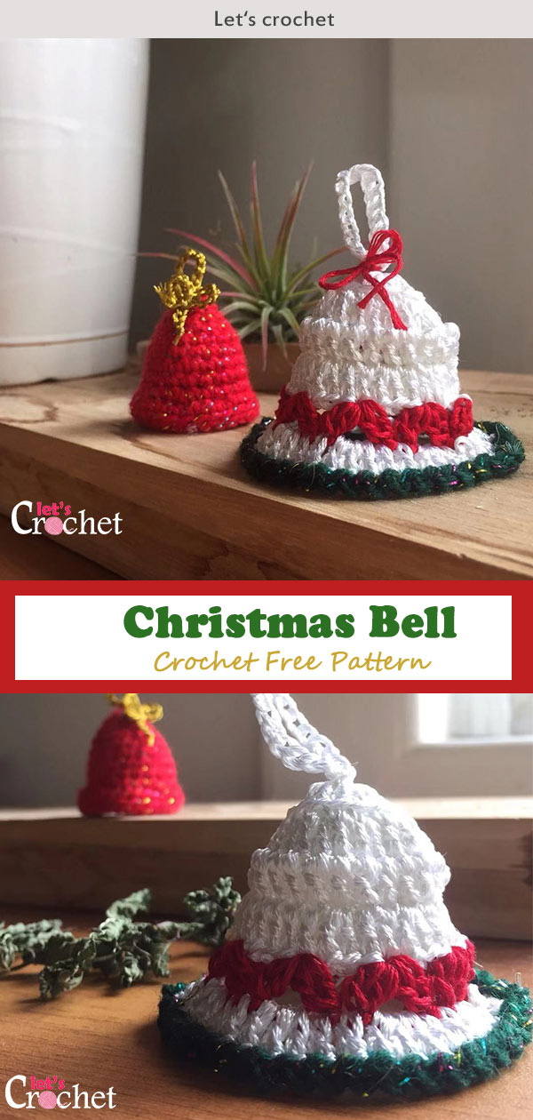 Crochet Christmas Bell Free Diagram