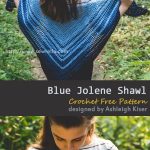 Blue Jolene Shawl Crochet Free Pattern