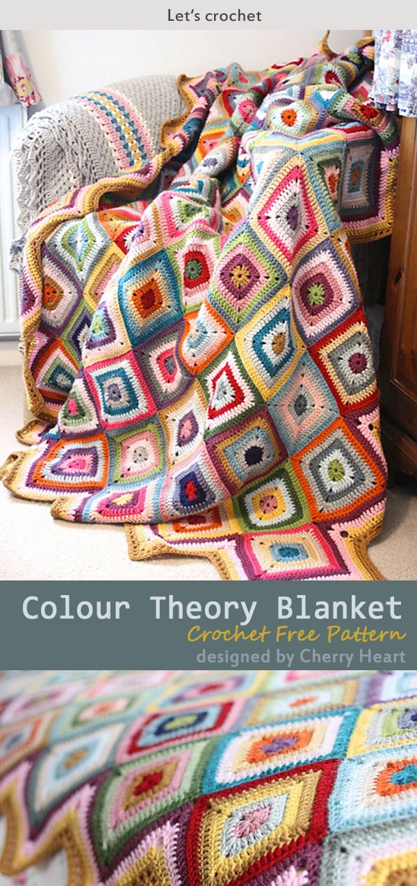 Colour Theory Blanket Crochet Free Pattern