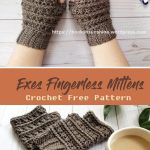 All My Exes Fingerless Mittens Crochet Free Pattern