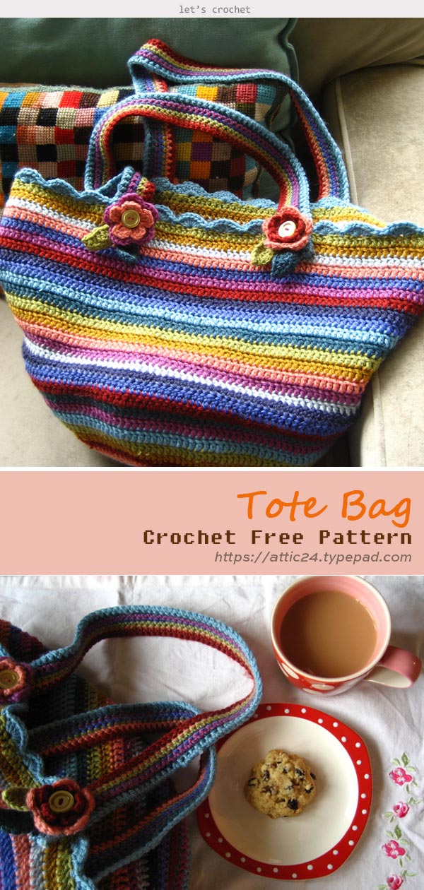 Tote Bag Crochet Free Pattern