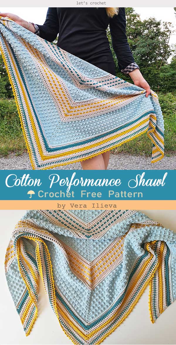 Warlock Triangle Shawl Crochet Free Pattern