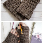 All My Exes Fingerless Mittens Crochet Free Pattern