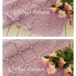 Blocks and Popcorns Baby Blanket Crochet Free Pattern