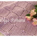 Blocks and Popcorns Baby Blanket Crochet Free Pattern