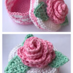 Romantic Rose Box Crochet Free Pattern