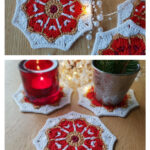 The Merry Little coaster Crochet Free Pattern