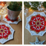 The Merry Little coaster Crochet Free Pattern