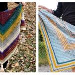 Triangle Shawl Free Crochet Pattern