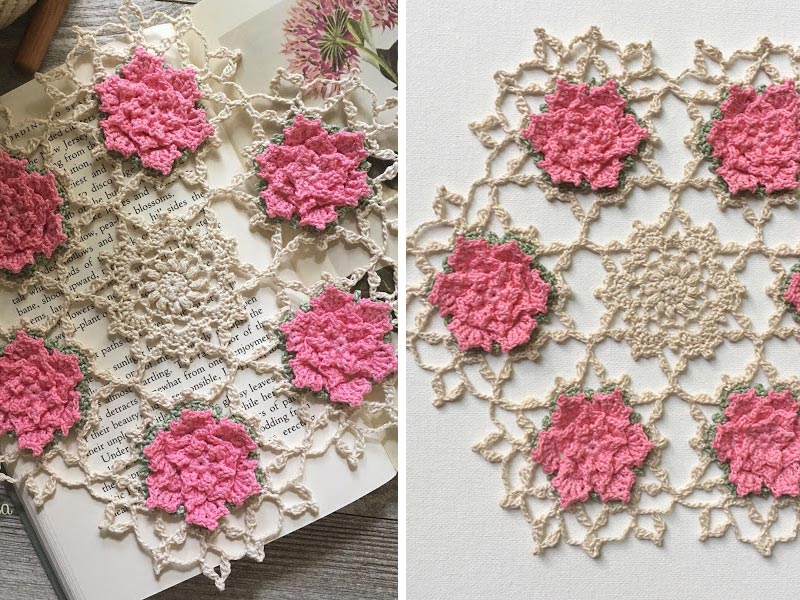Talandra's Rose Doily Crochet Free Pattern