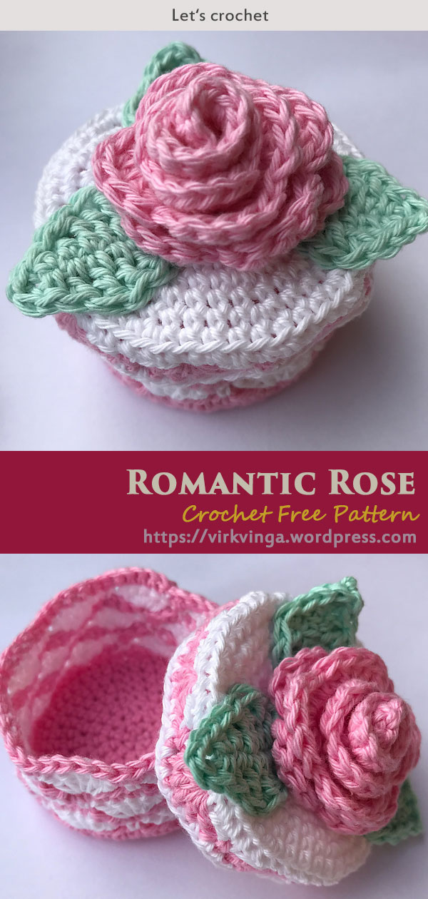 Romantic Rose Crochet Free Pattern