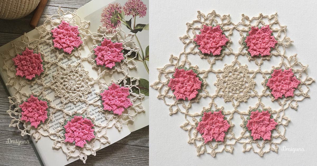 Talandra's Rose Doily Crochet Free Pattern