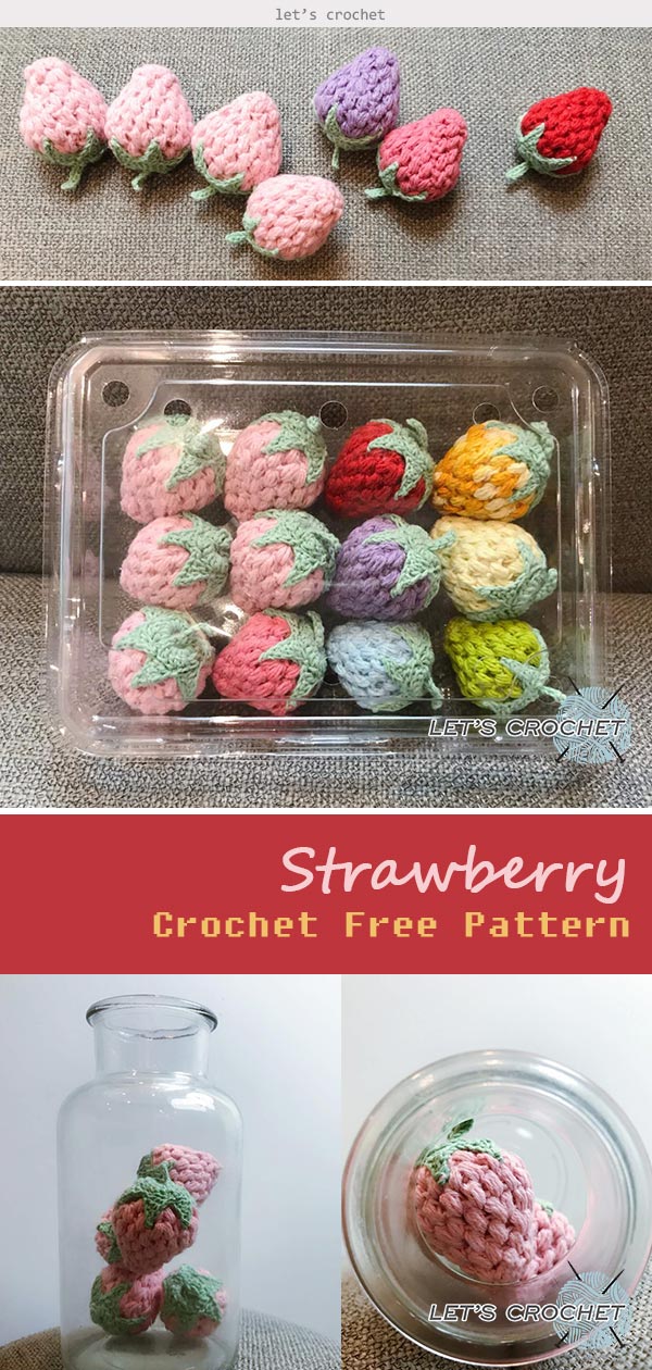 Crochet Easy Strawberry Free Pattern