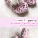 Lux Slippers Crochet Free Pattern