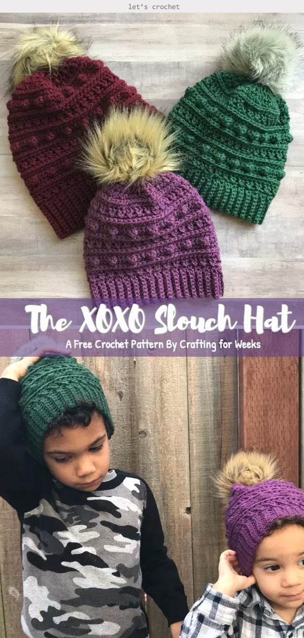 The XOXO Slouch Hat: A Free Crochet Pattern