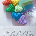 Puffy Hearts Crochet Free Diagram