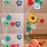 Easy Heart Coaster Crochet Free Pattern
