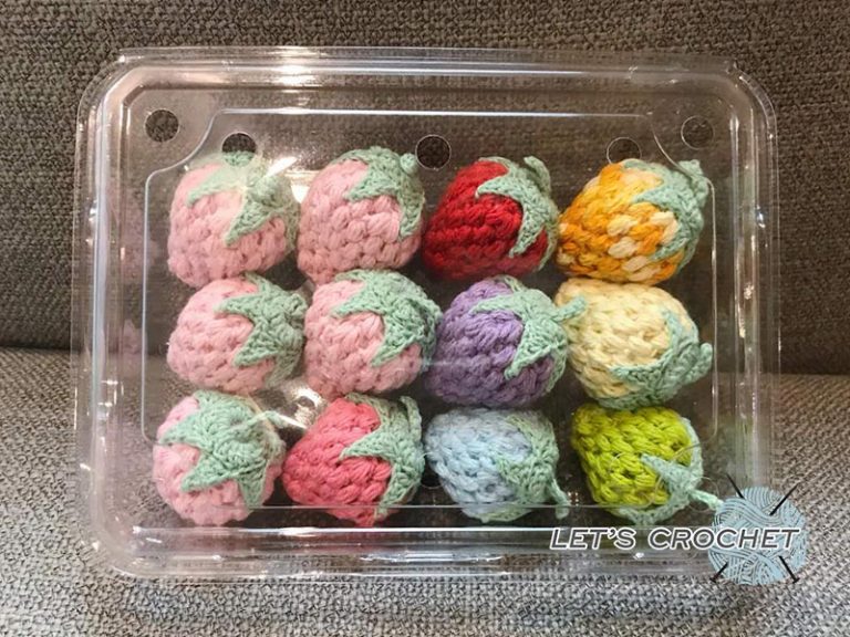 Crochet Easy Strawberry Free Diagram Pattern