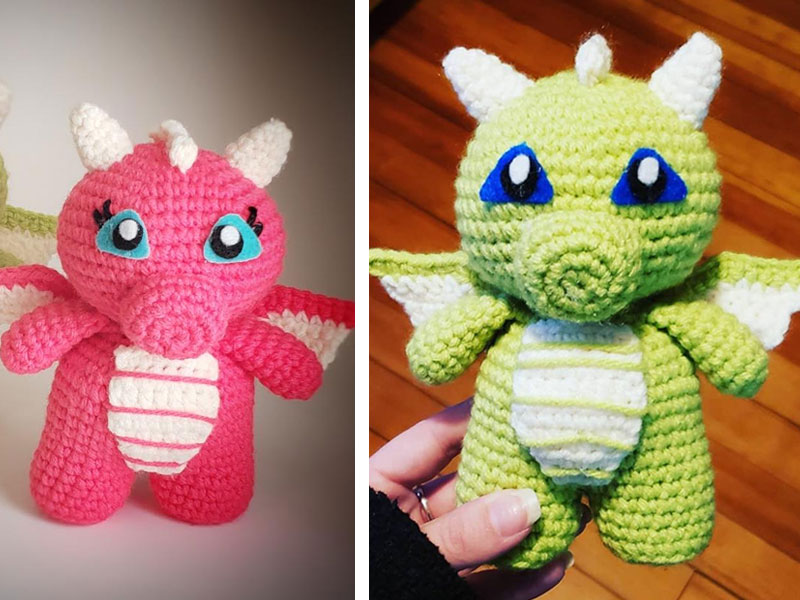 Baby Dragon Amigurumi Crochet Free Pattern