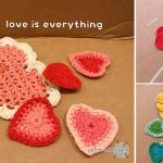Easy Heart Coaster Crochet Free Pattern