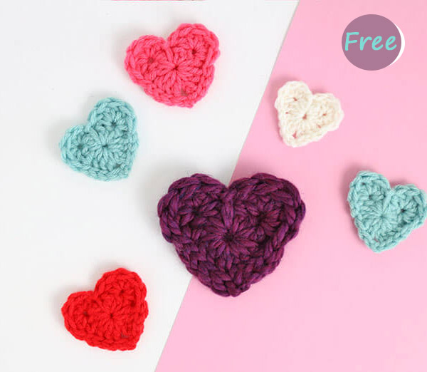 easy Heart Crochet Free Pattern